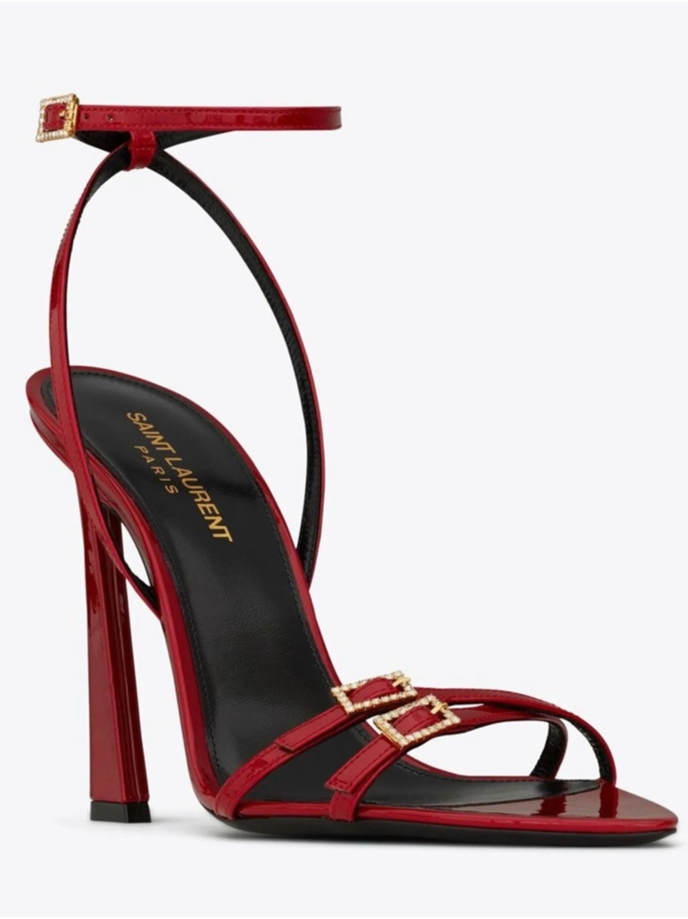 Saint Laurent 110mm Nuit sandals in Tibet Ted - Picture 14 of 17